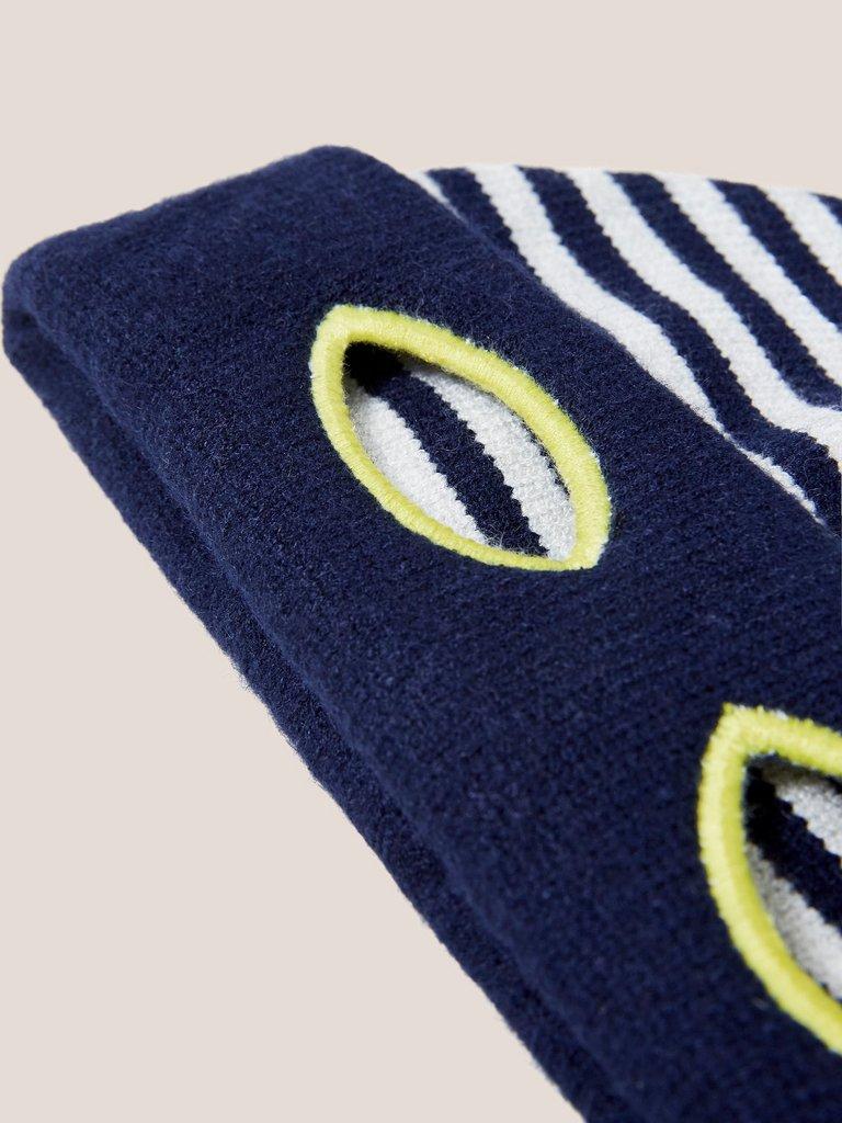 Superhero Mask Hat in DARK NAVY - FLAT DETAIL