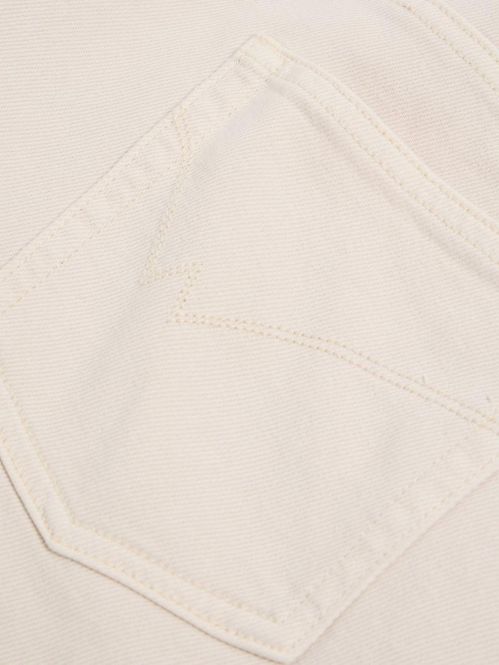 Allie Denim Midi Skirt in LGT NAT - FLAT DETAIL