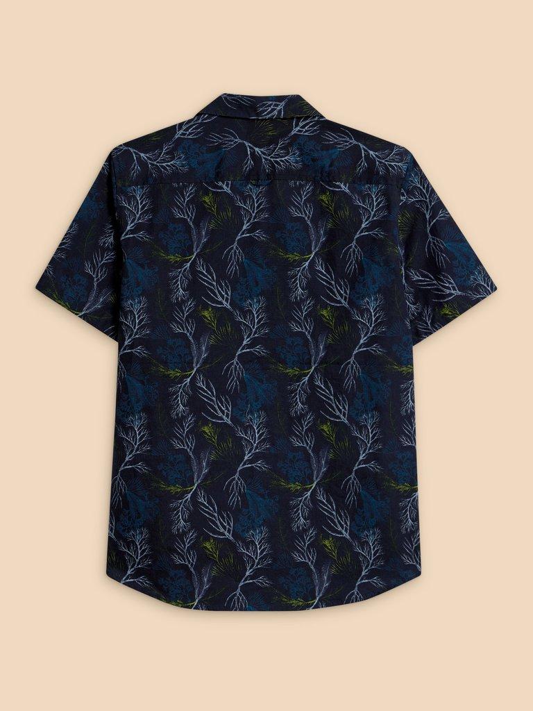 Crab Printed SS Shirt in NAVY PR - FLAT BACK