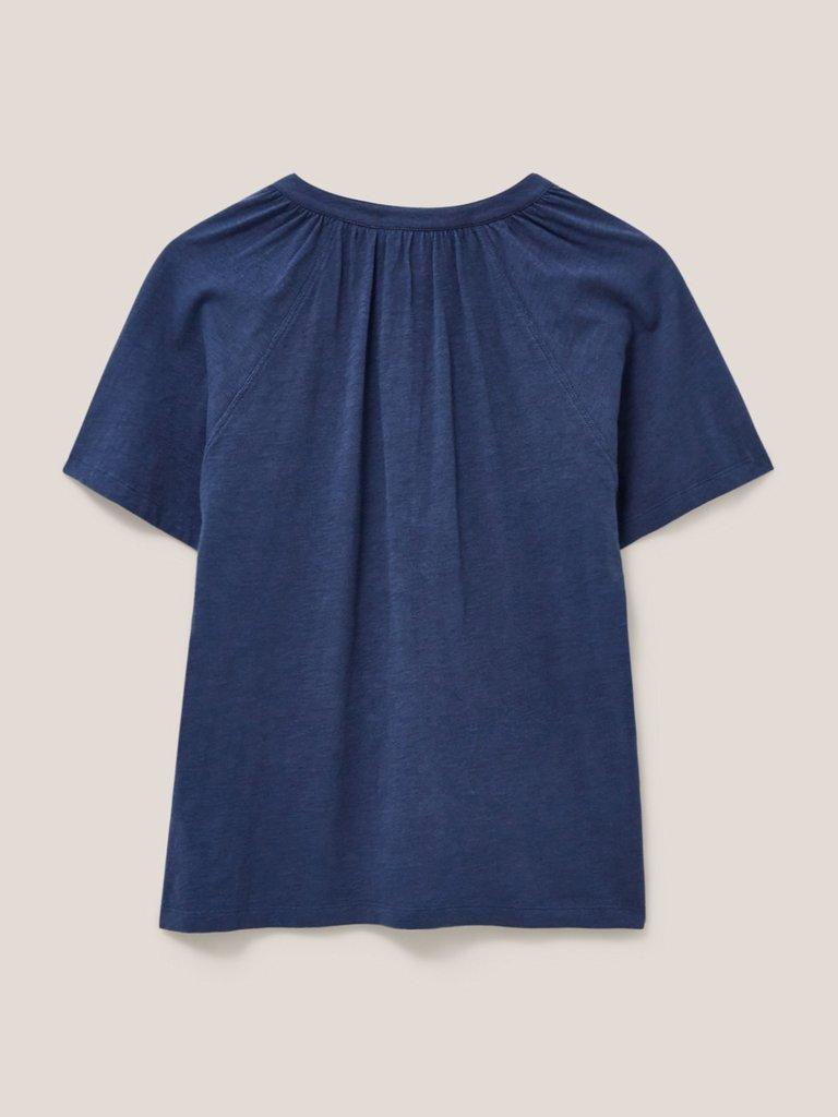 DAISY JERSEY SHIRT in FR NAVY - FLAT BACK