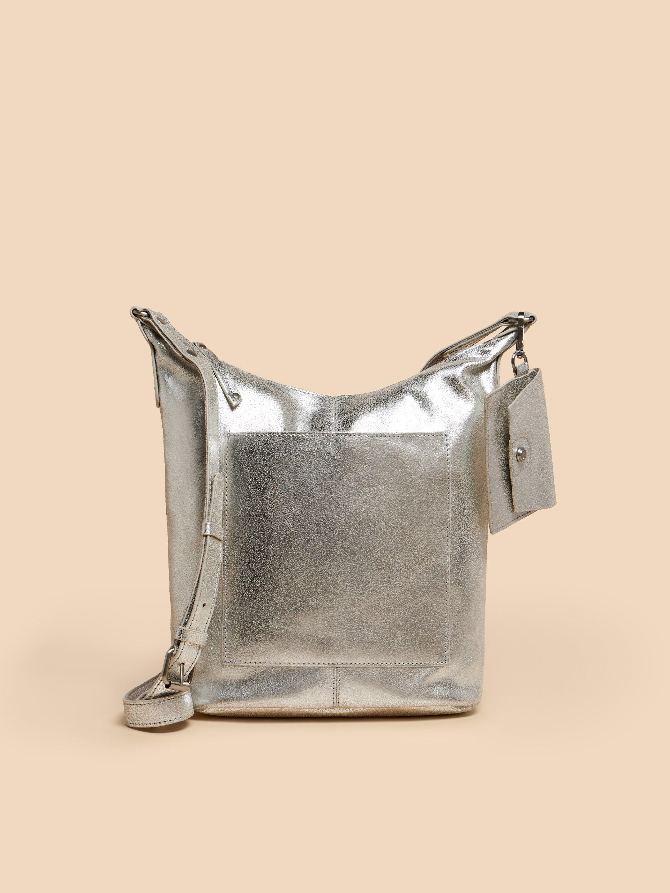 Clarks silver hot sale handbag