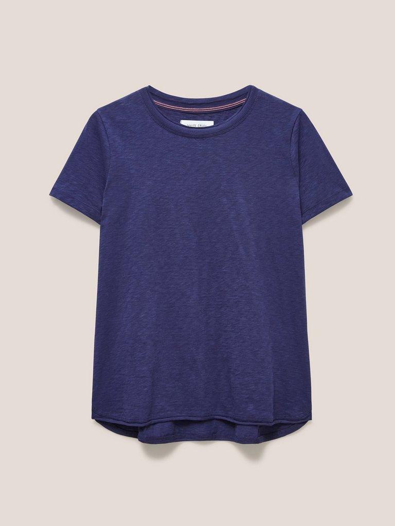 ABBIE TEE SHORT SLEEVE in DARK NAVY - FLAT FRONT