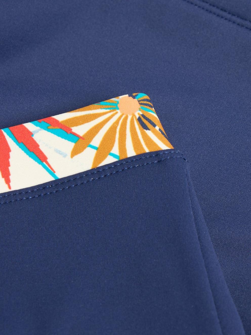 Swim Bay Short in NAVY MULTI - FLAT DETAIL