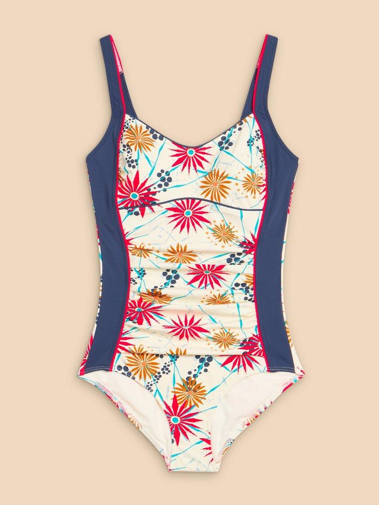 Verity Tummy Control Swimsuit in YELLOW MULTI