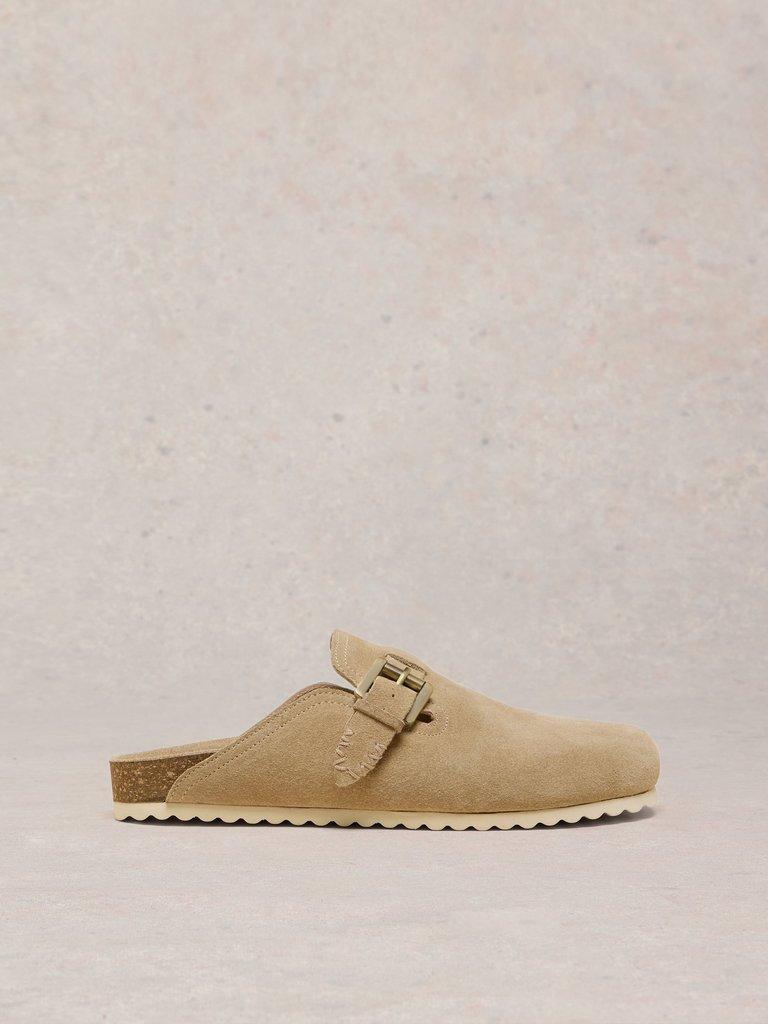 Myrtle Suede Slip On Mule in LGT NAT - LIFESTYLE