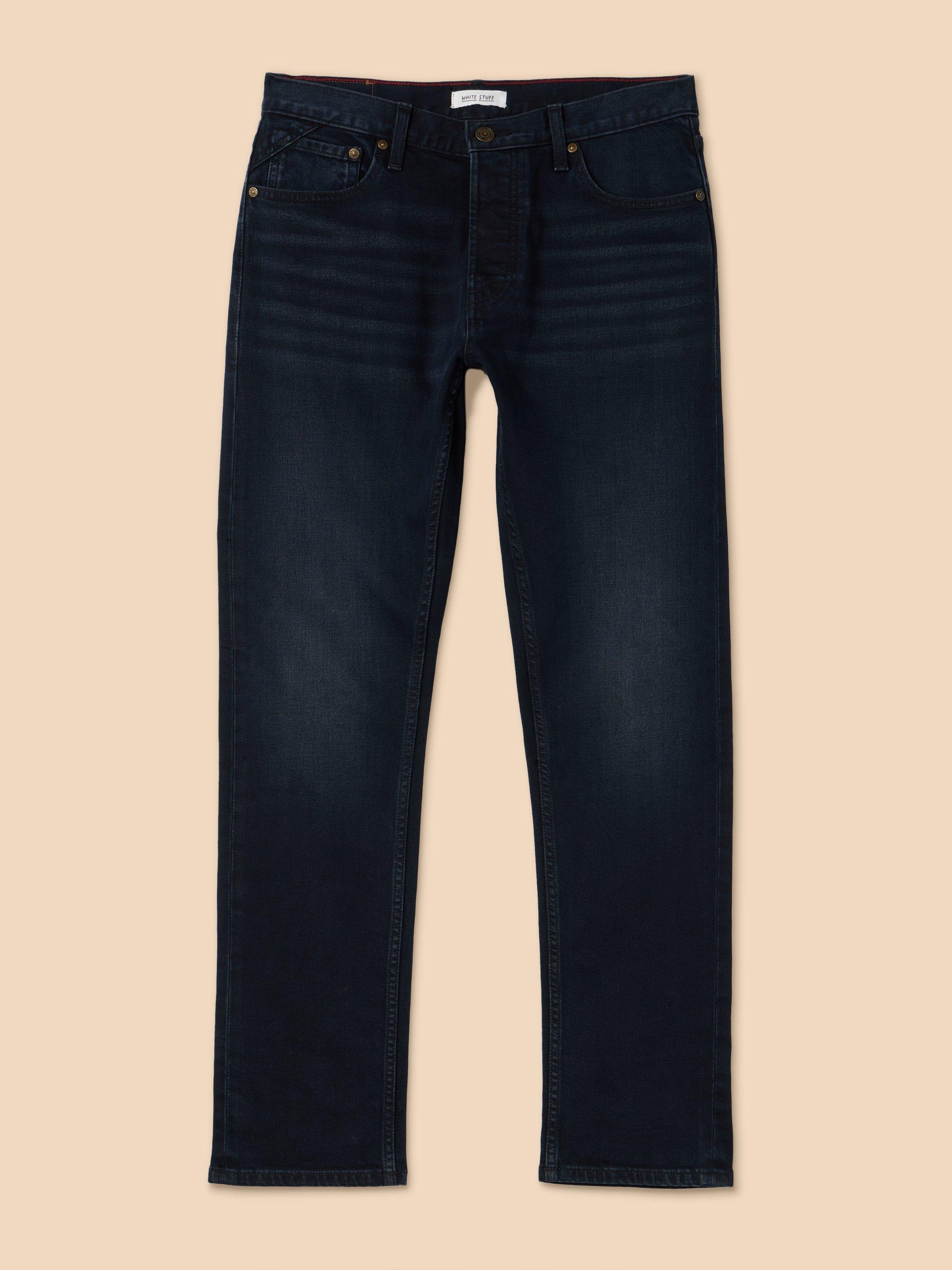 Eastwood Straight Jean in BLK DENIM - FLAT FRONT