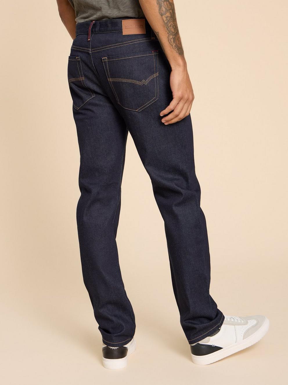 Eastwood Straight Jean in DK DENIM - MODEL BACK