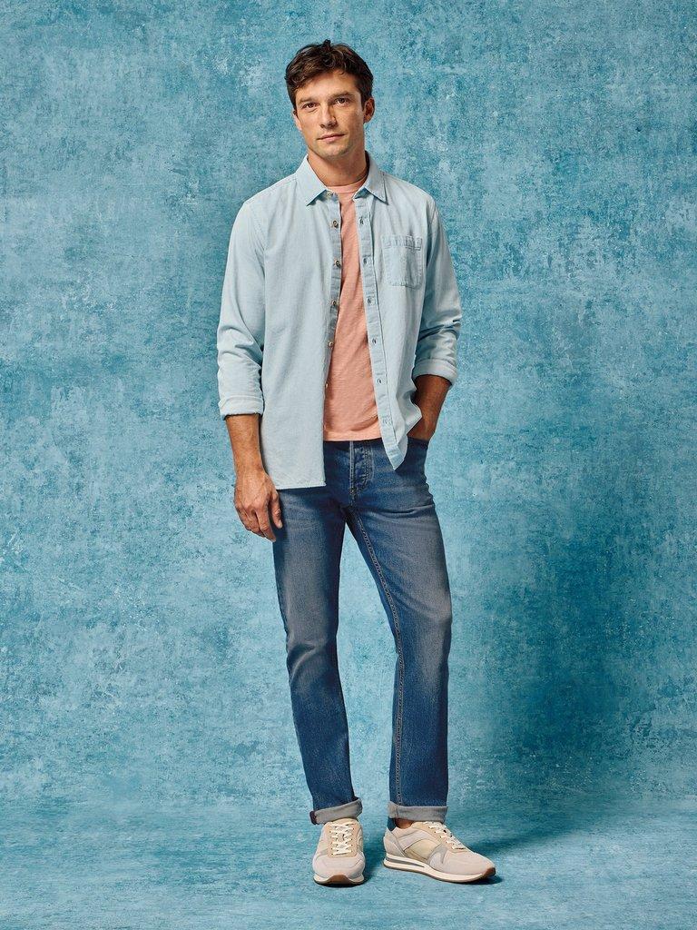 Eastwood Straight Jean in LGT DENIM - MIXED