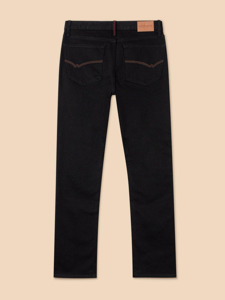 Eastwood Straight Jean in PURE BLK - FLAT BACK