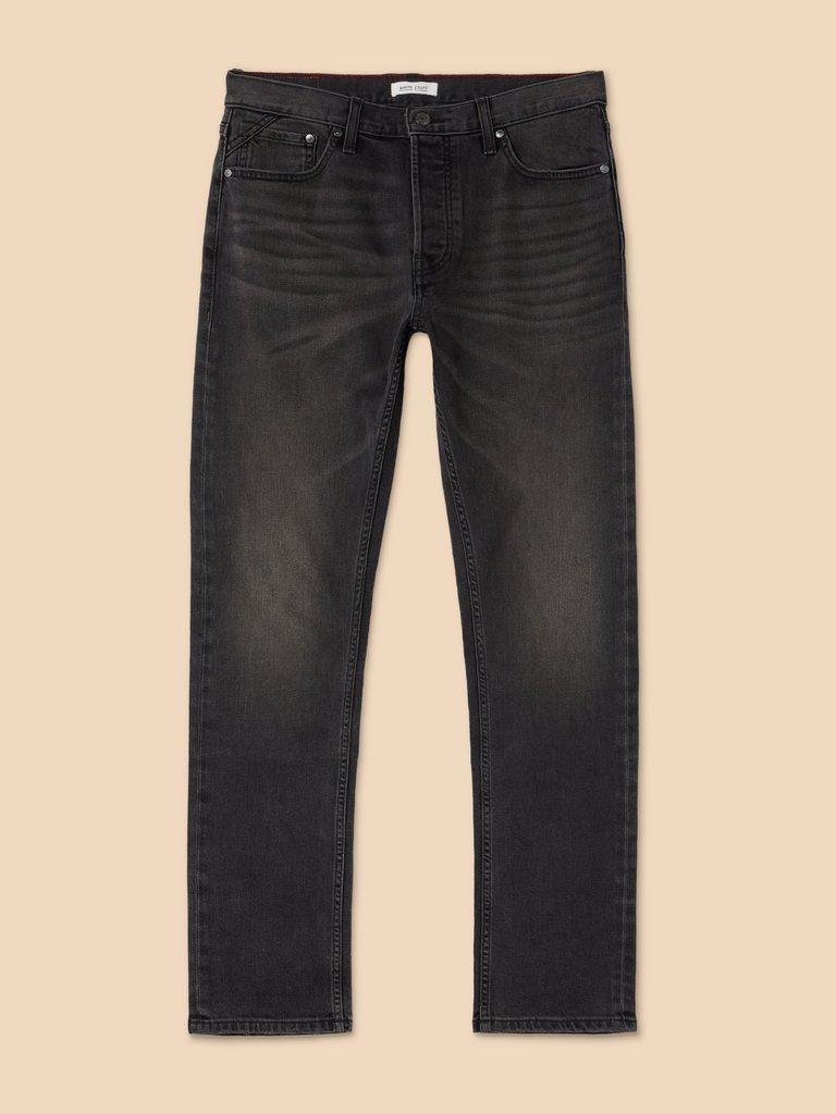 Eastwood Straight Jean in WASHED BLK - FLAT FRONT