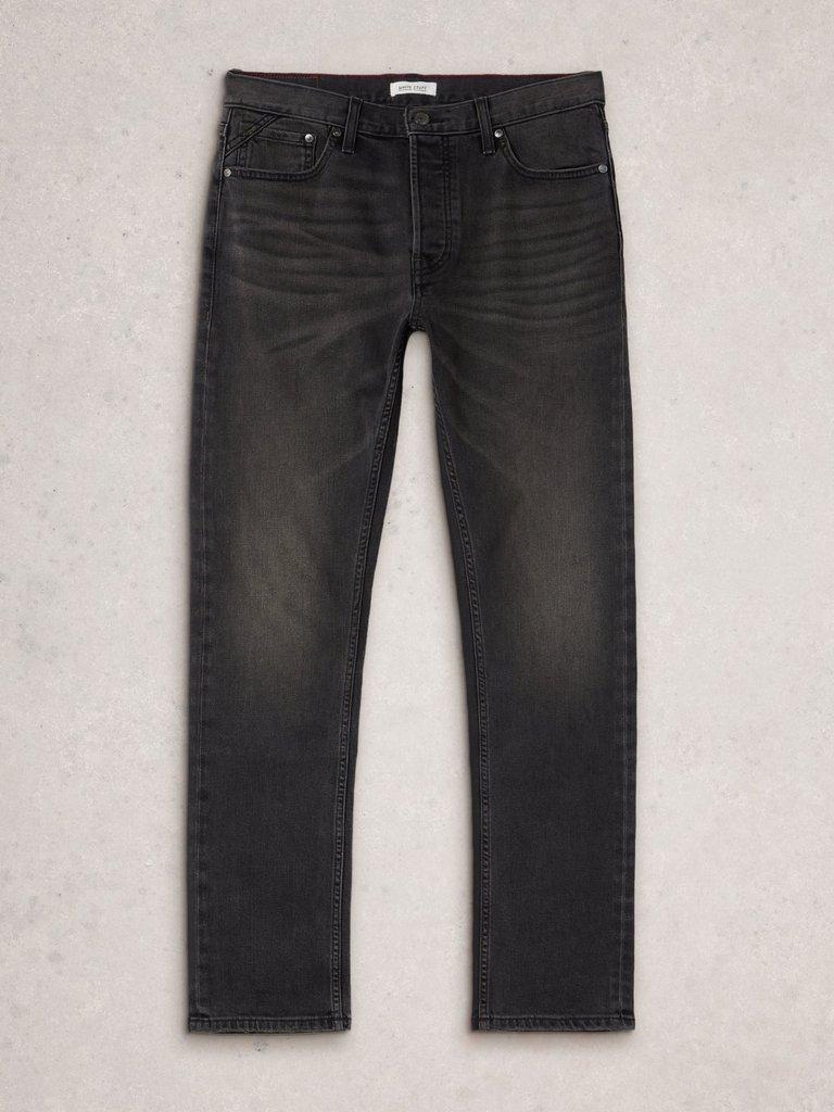 Eastwood Straight Jean in WASHED BLK - FLAT FRONT