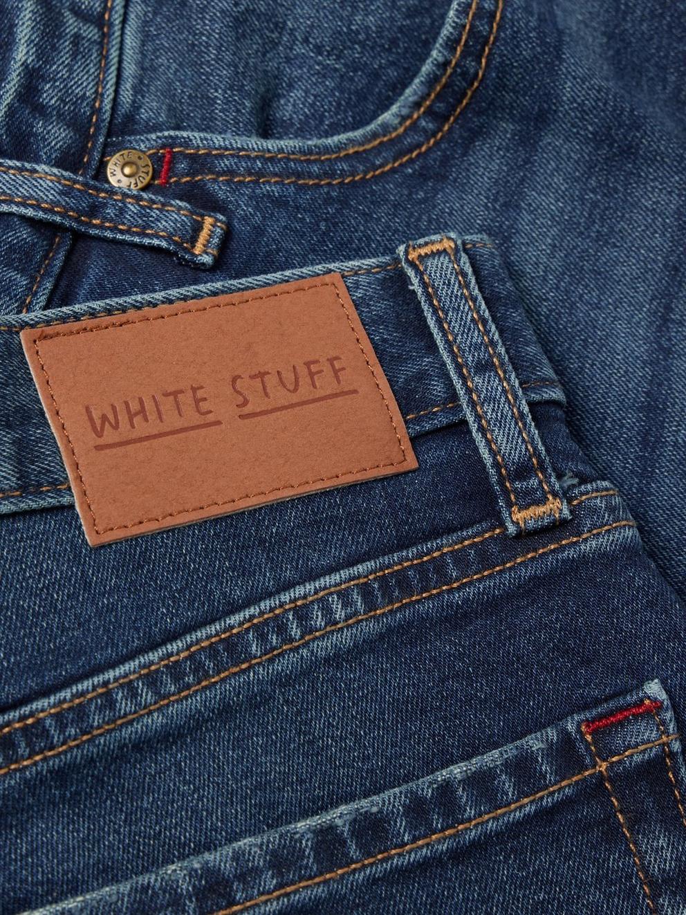 Eastwood Straight Jean Zip Fly in MID DENIM - FLAT DETAIL