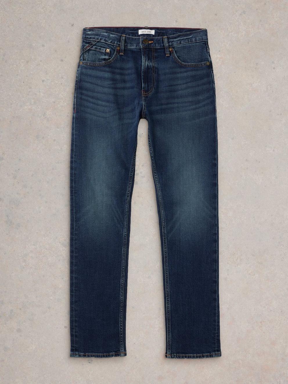 Eastwood Straight Jean Zip Fly in MID DENIM - FLAT FRONT