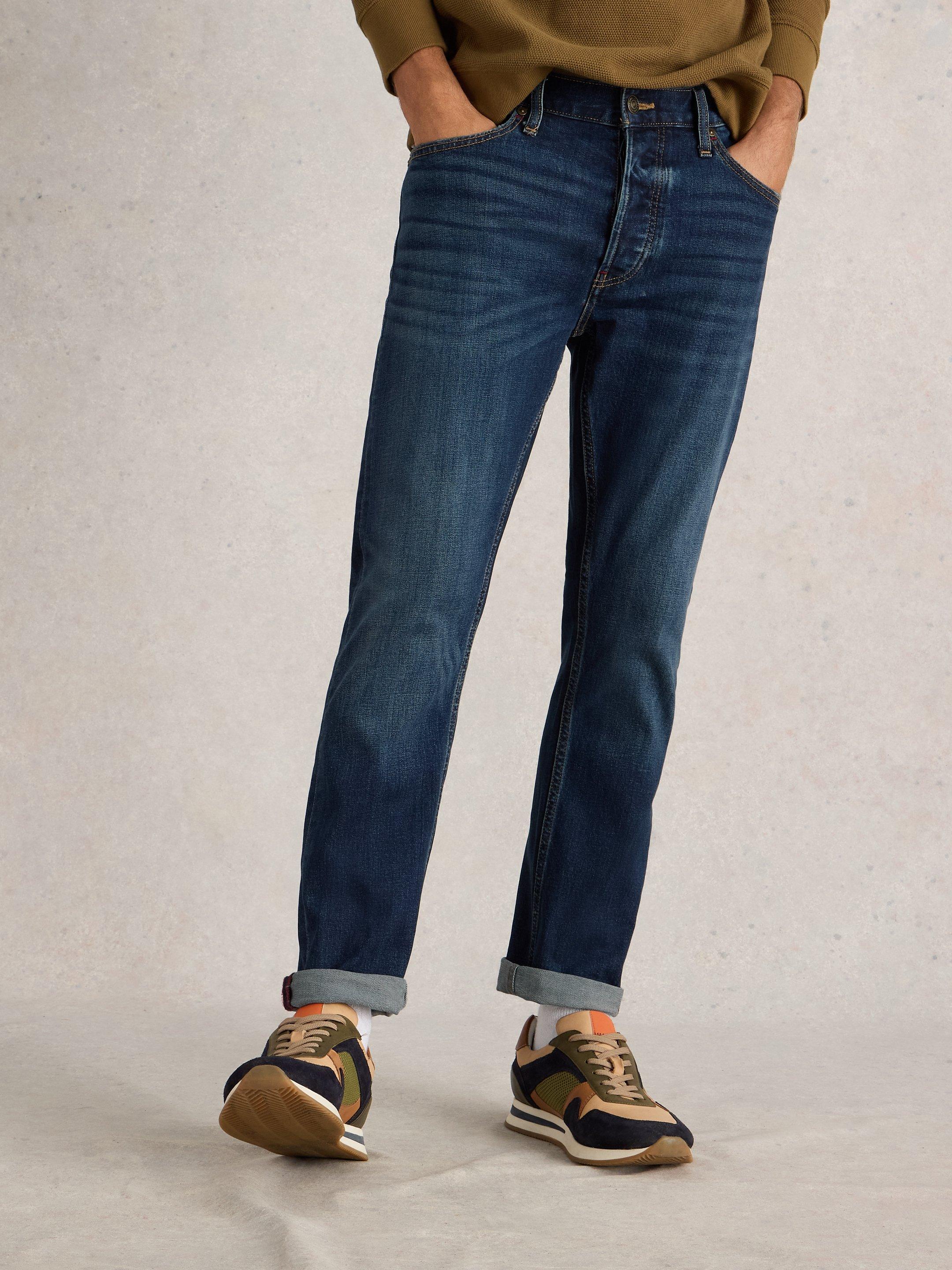 Eastwood Straight Jean Zip Fly in MID DENIM - LIFESTYLE