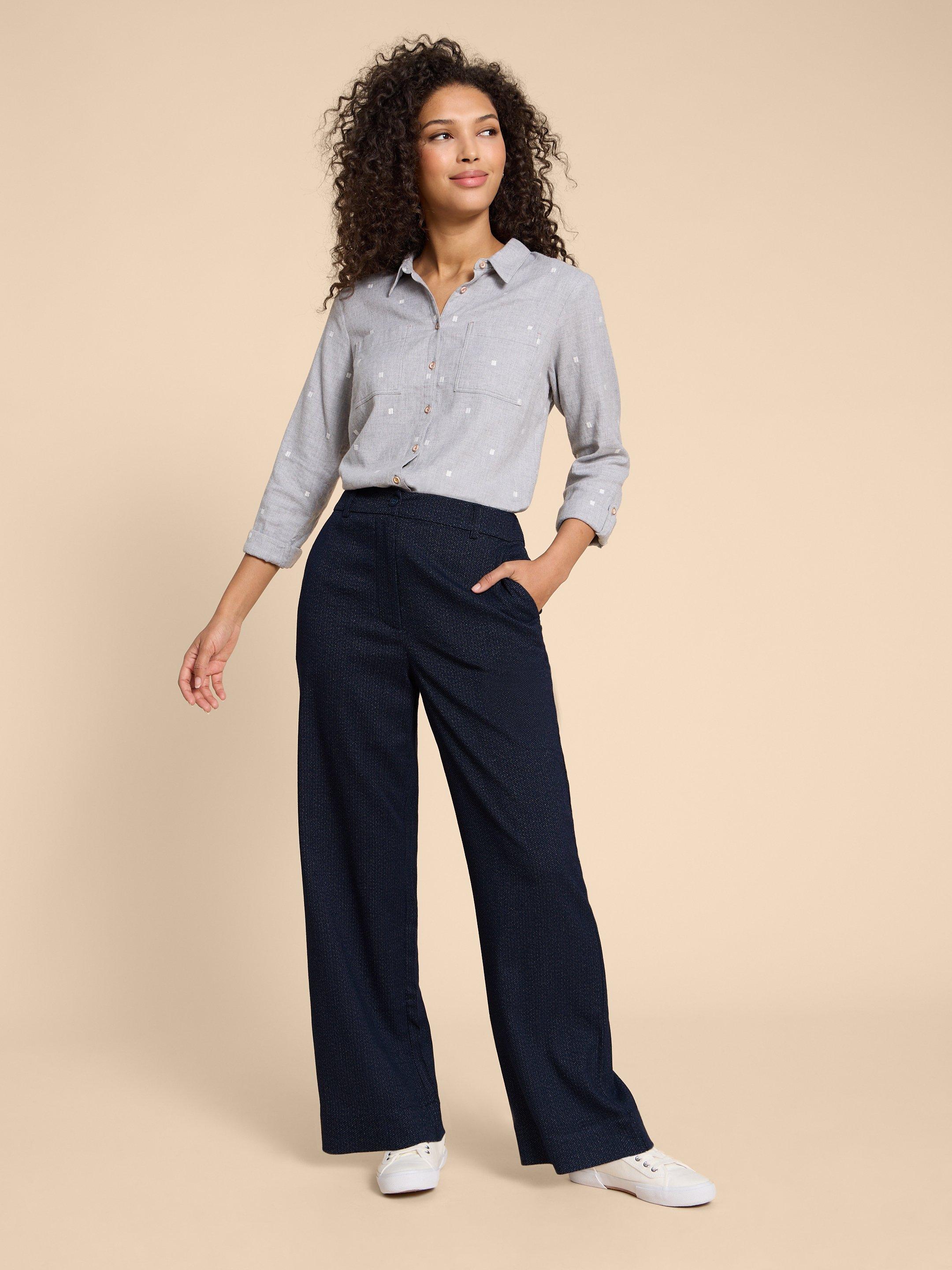 Navy Blue Pants - Trouser Pants - Dress Pants - $52.00 - Lulus