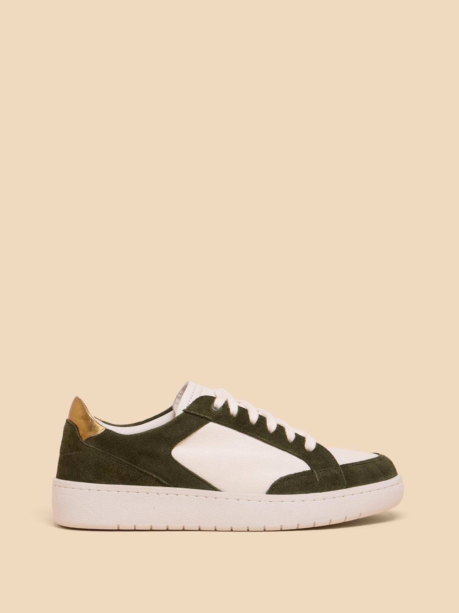 Dahlia Leather Trainer in GREEN MLT - LIFESTYLE