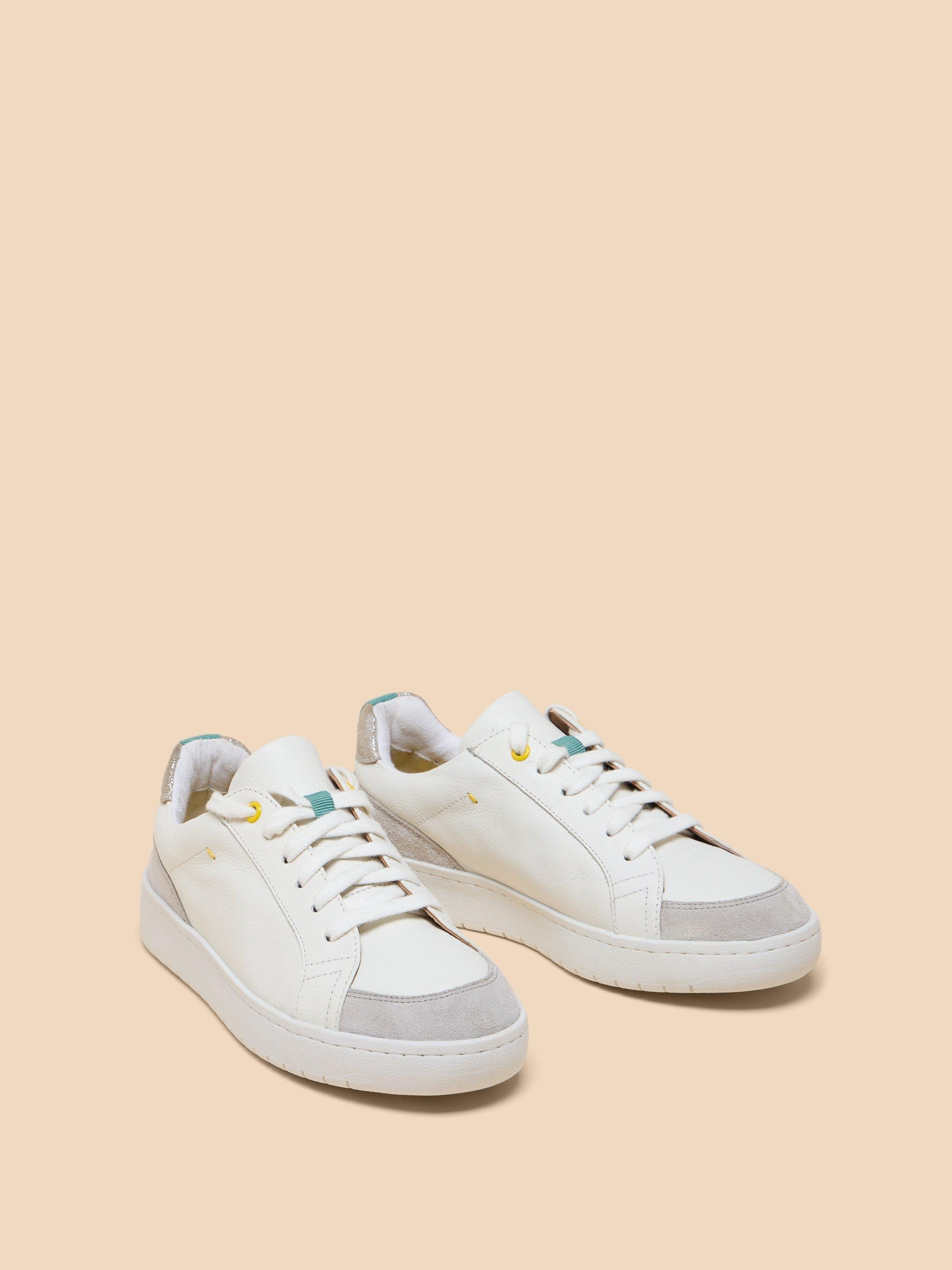 White on sale stuff trainers