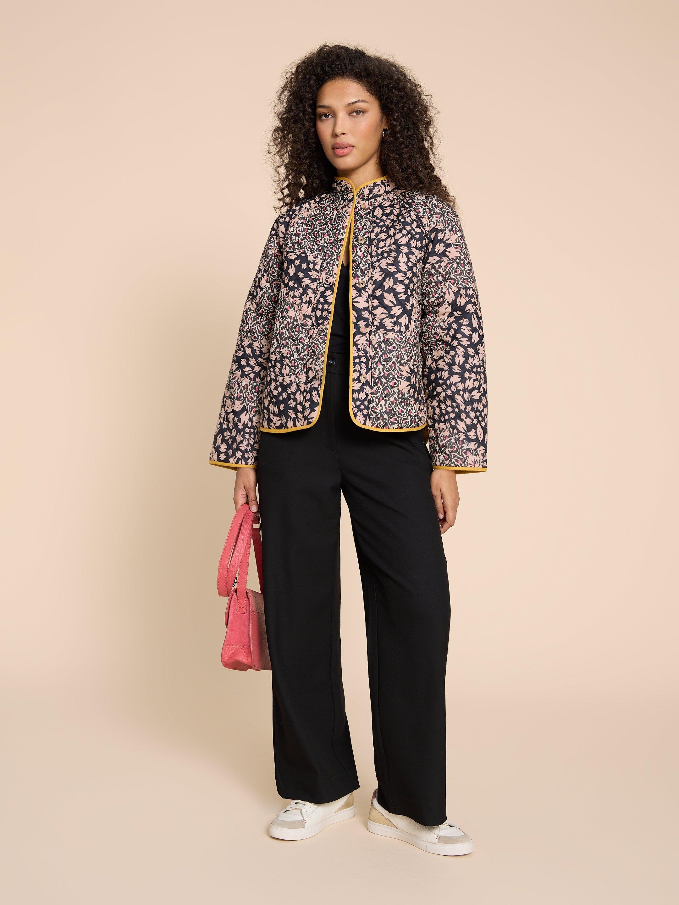 Natalie Reversible Jacket in BLACK PRINT | White Stuff US