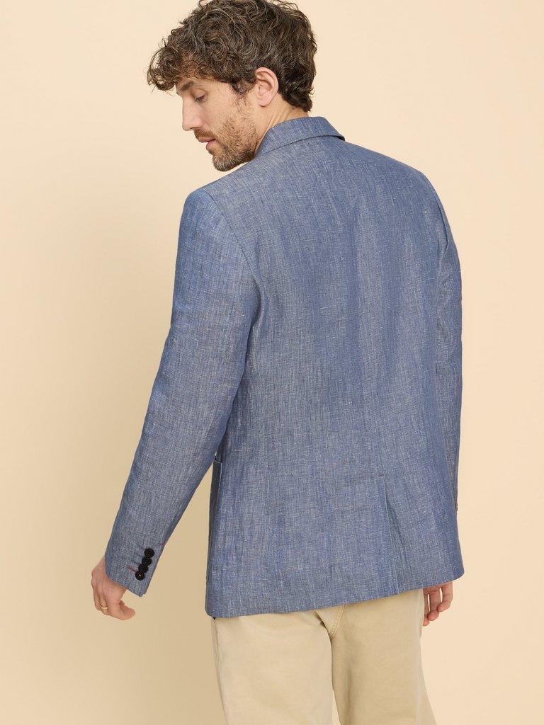 Linen Blazer in MID BLUE | White Stuff