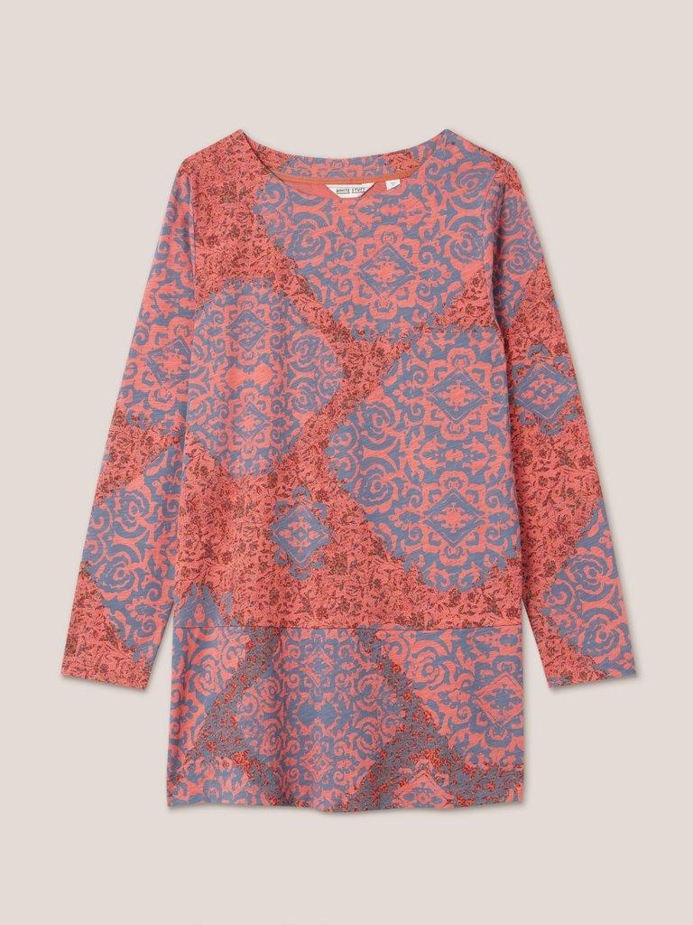 CARRIE LS TUNIC in RED PR - FLAT FRONT