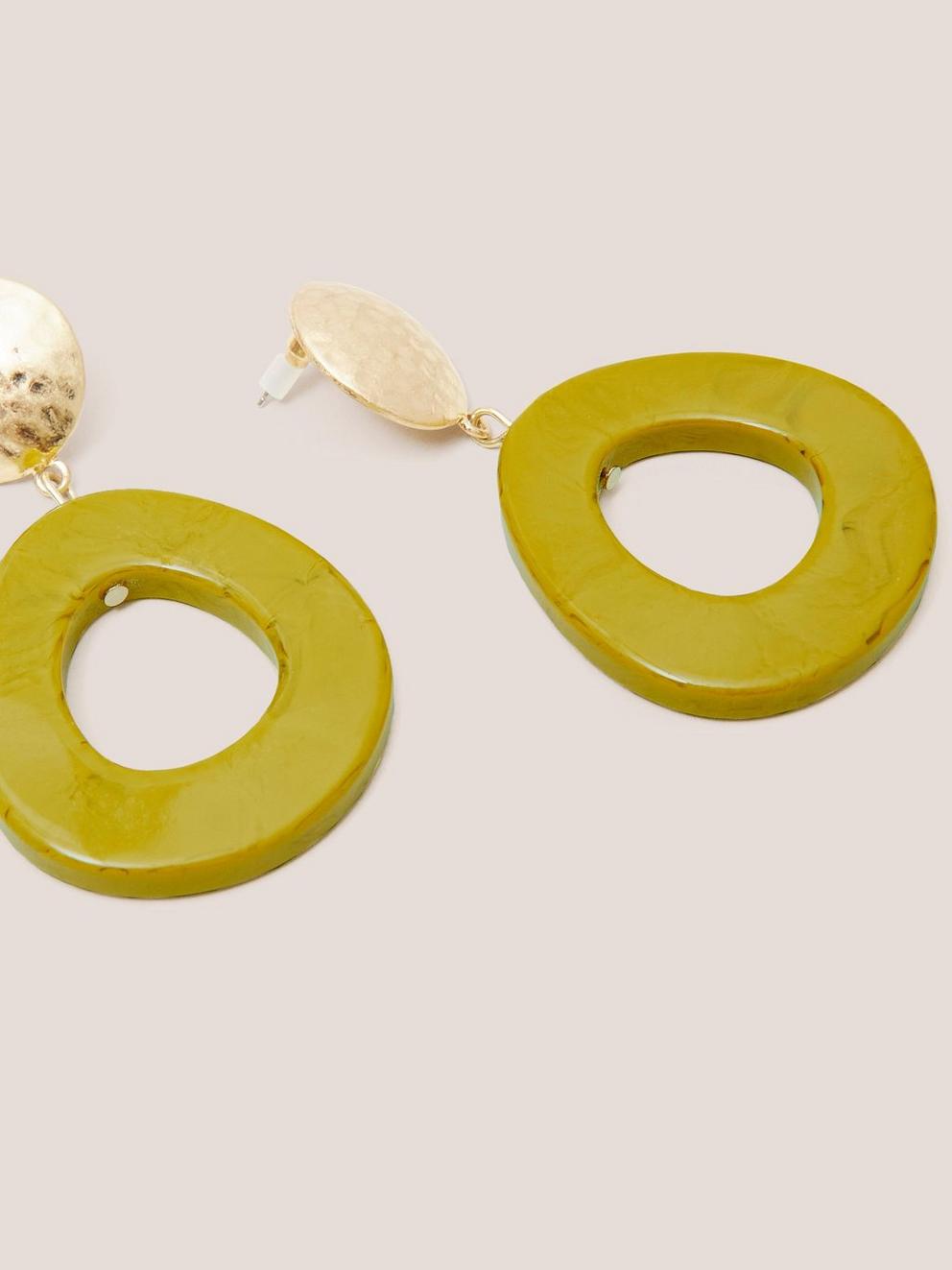 Jasmine Resin Earring in CHART MLT - FLAT DETAIL