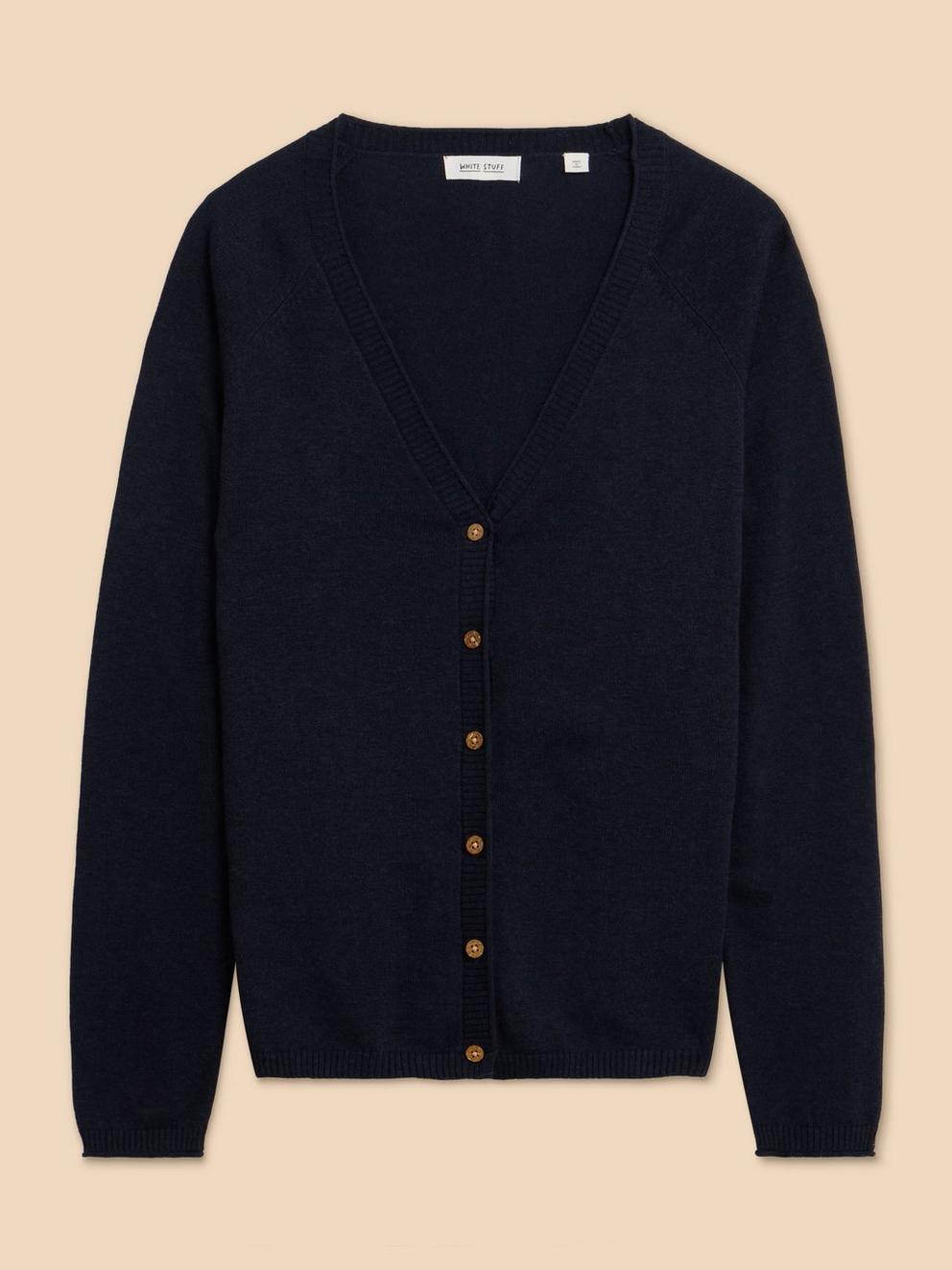 LUNA CARDI in DARK NAVY - FLAT FRONT