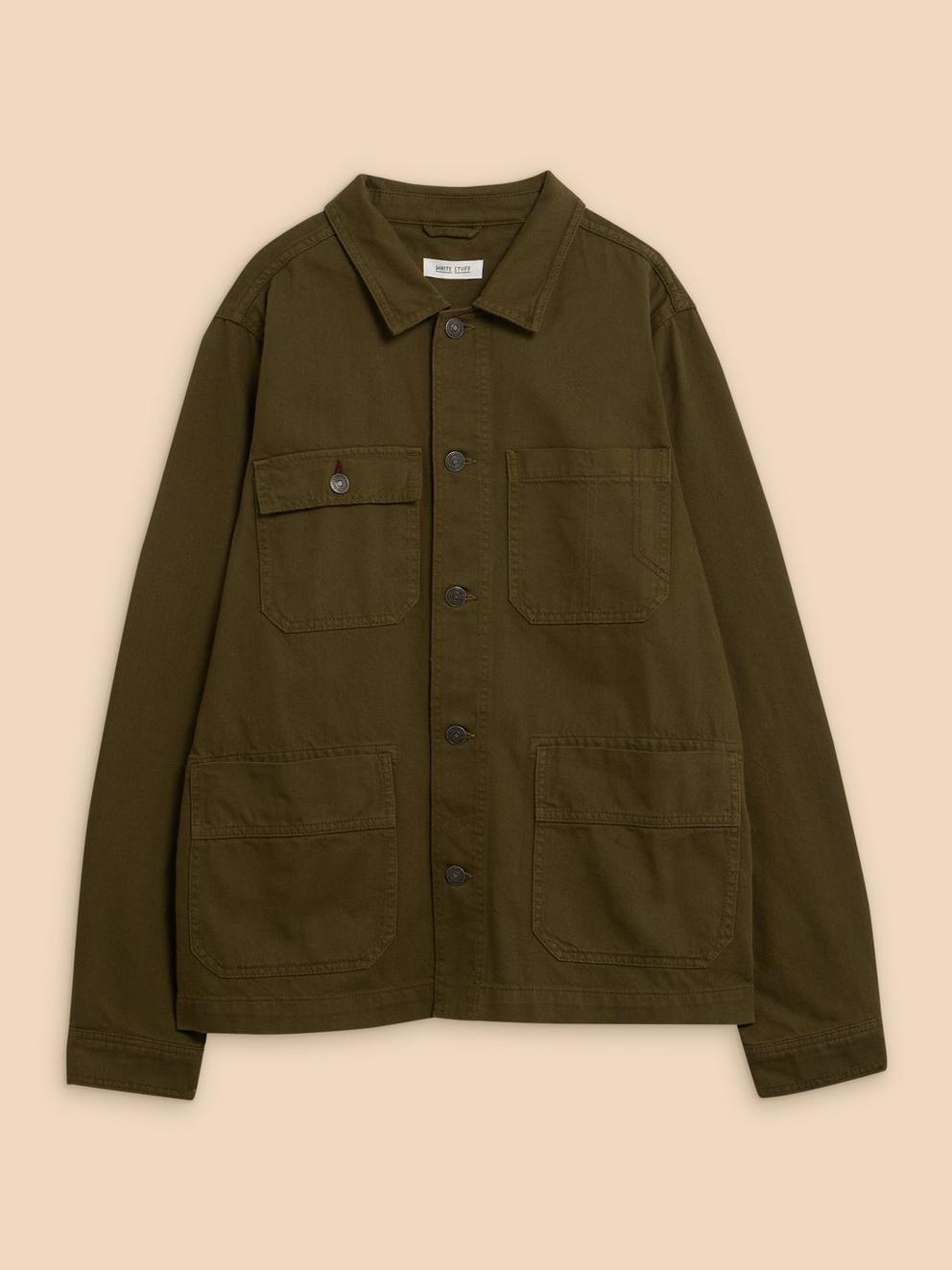 Kynman Workwear Jacket in KHAKI GRN - FLAT FRONT