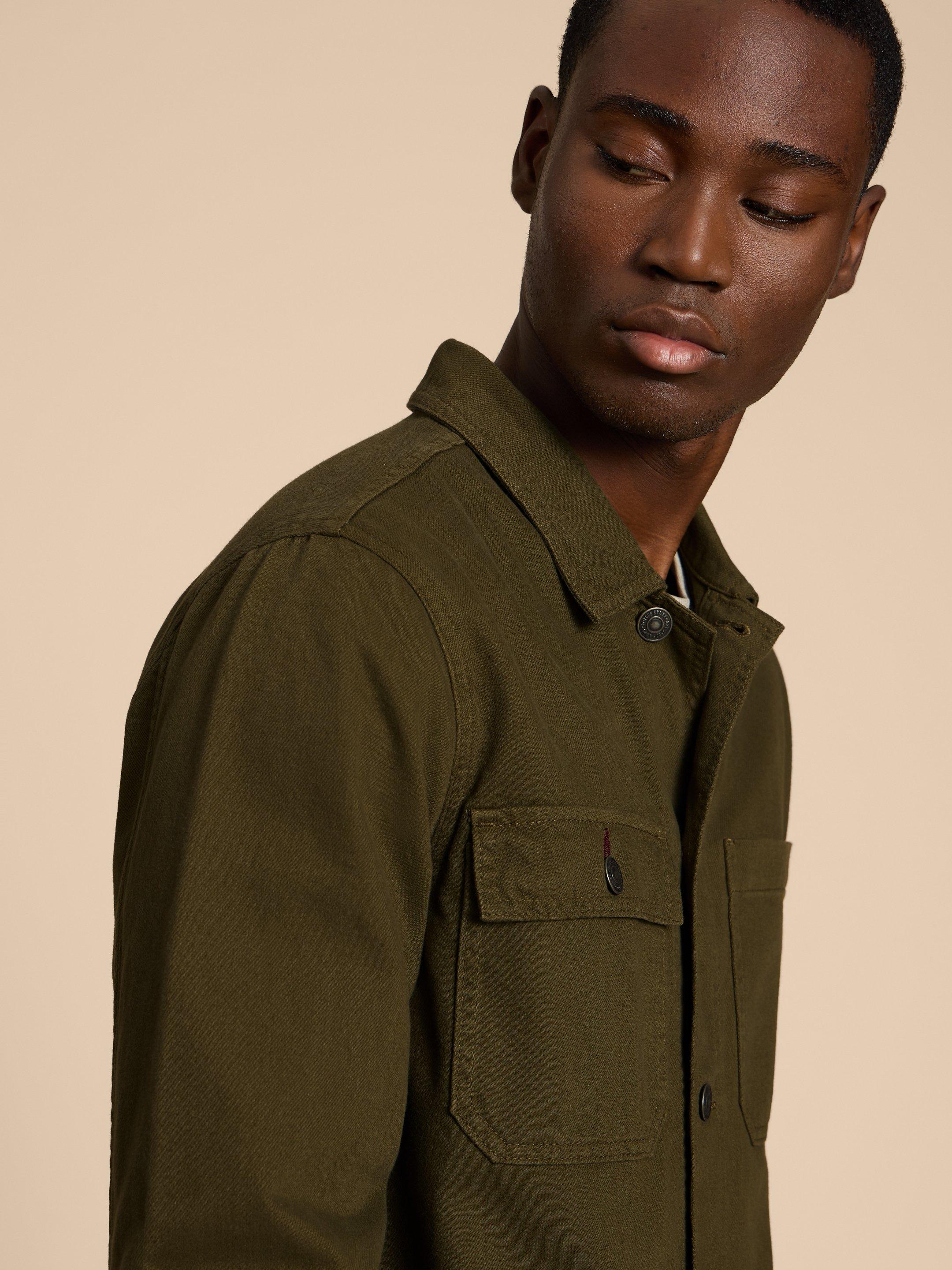 Kynman Workwear Jacket in KHAKI GREEN White Stuff