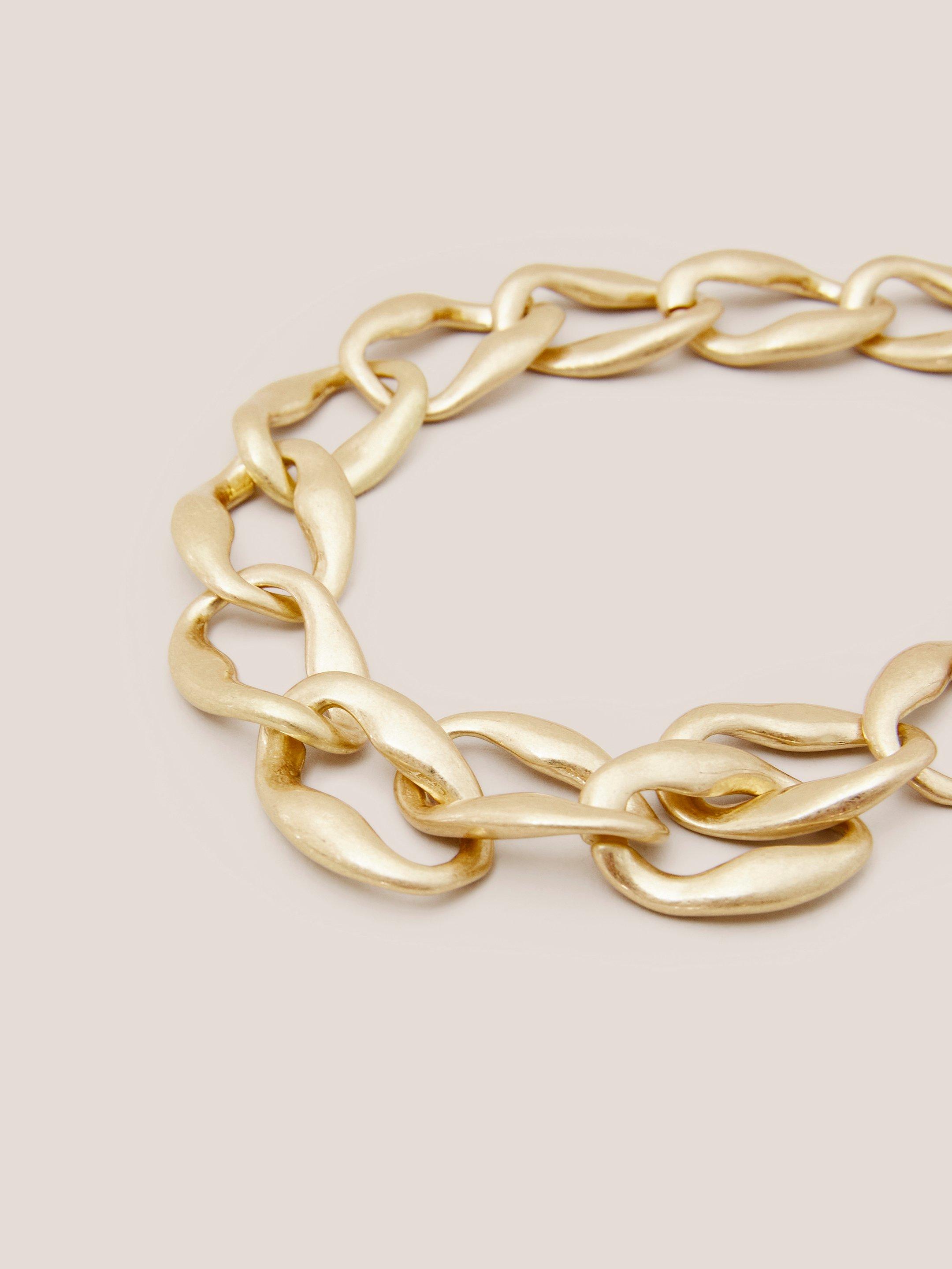 Giacinta Chain Necklace in GLD TN MET - FLAT DETAIL