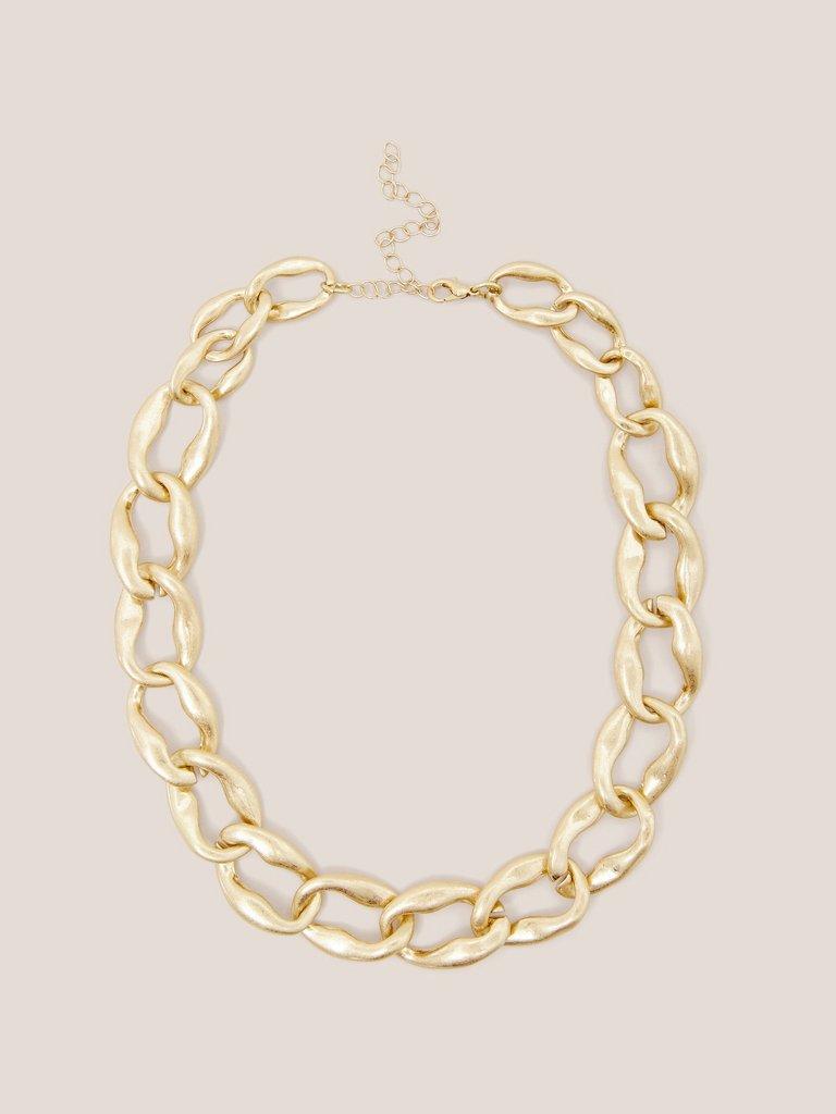 Giacinta Chain Necklace in GLD TN MET - FLAT FRONT