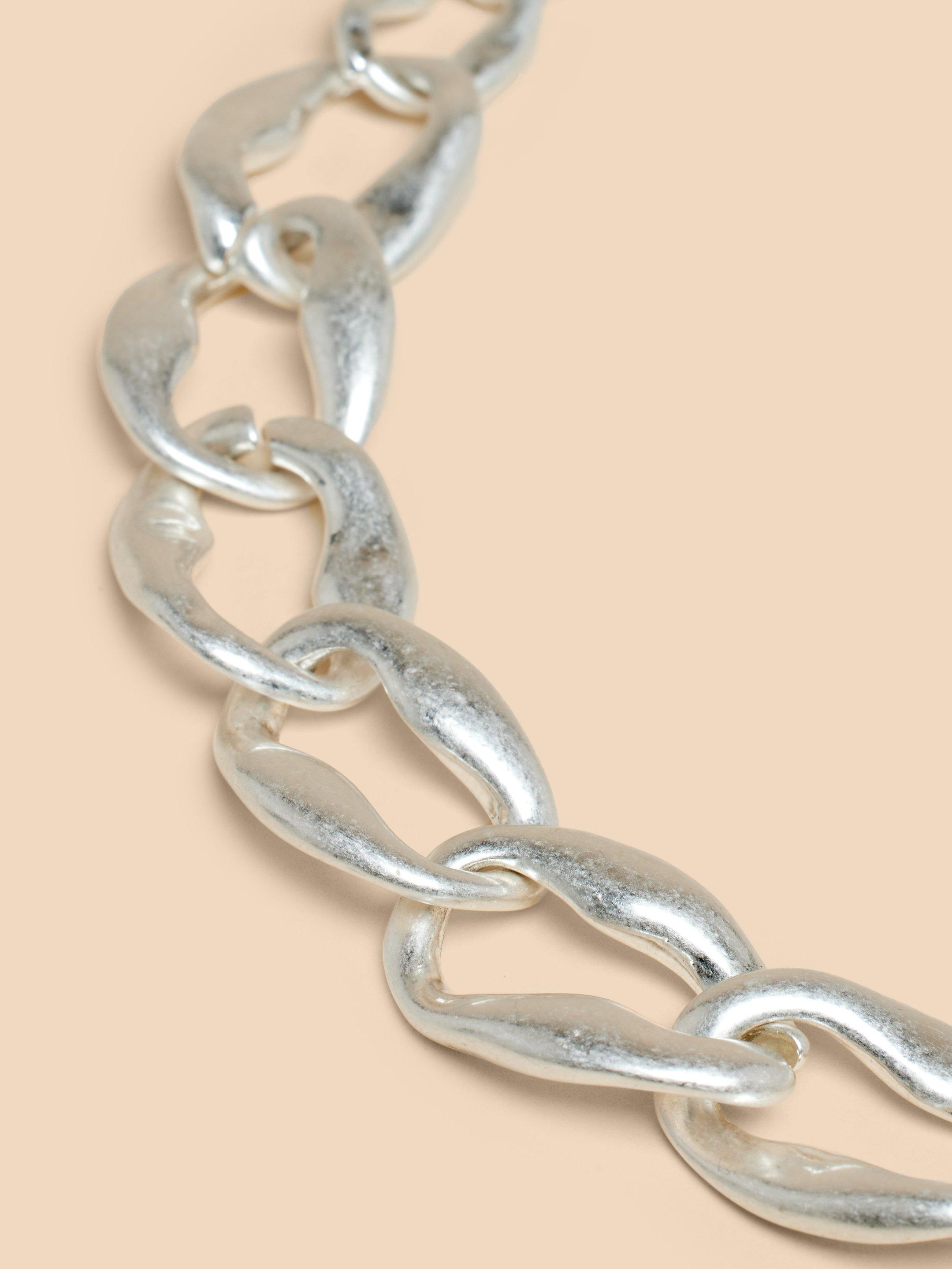 Giacinta Chain Necklace in SLV TN MET - FLAT DETAIL
