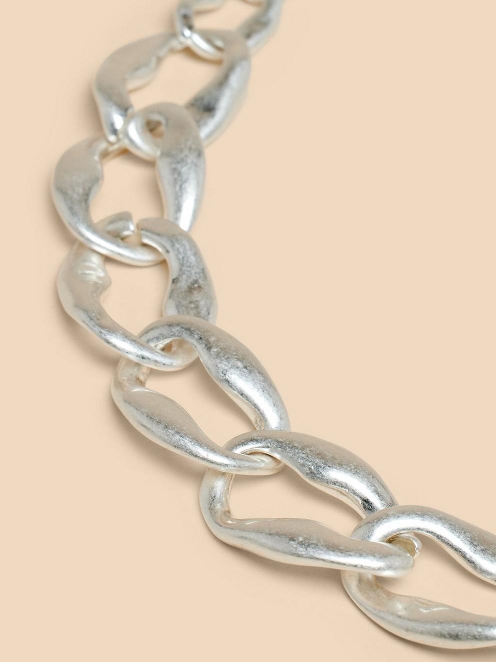 Giacinta Chain Necklace in SLV TN MET - FLAT DETAIL