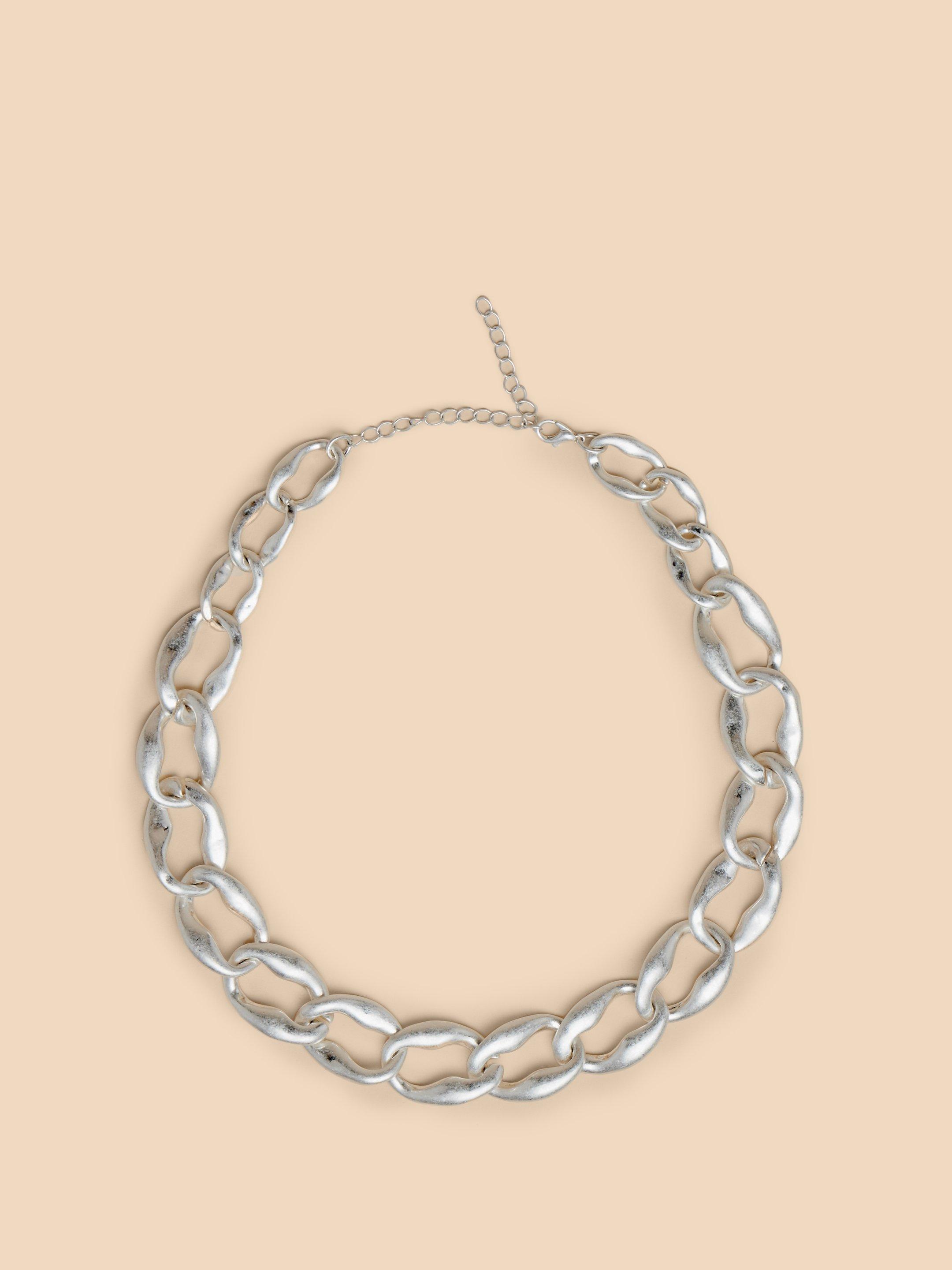 Giacinta Chain Necklace in SLV TN MET - FLAT FRONT
