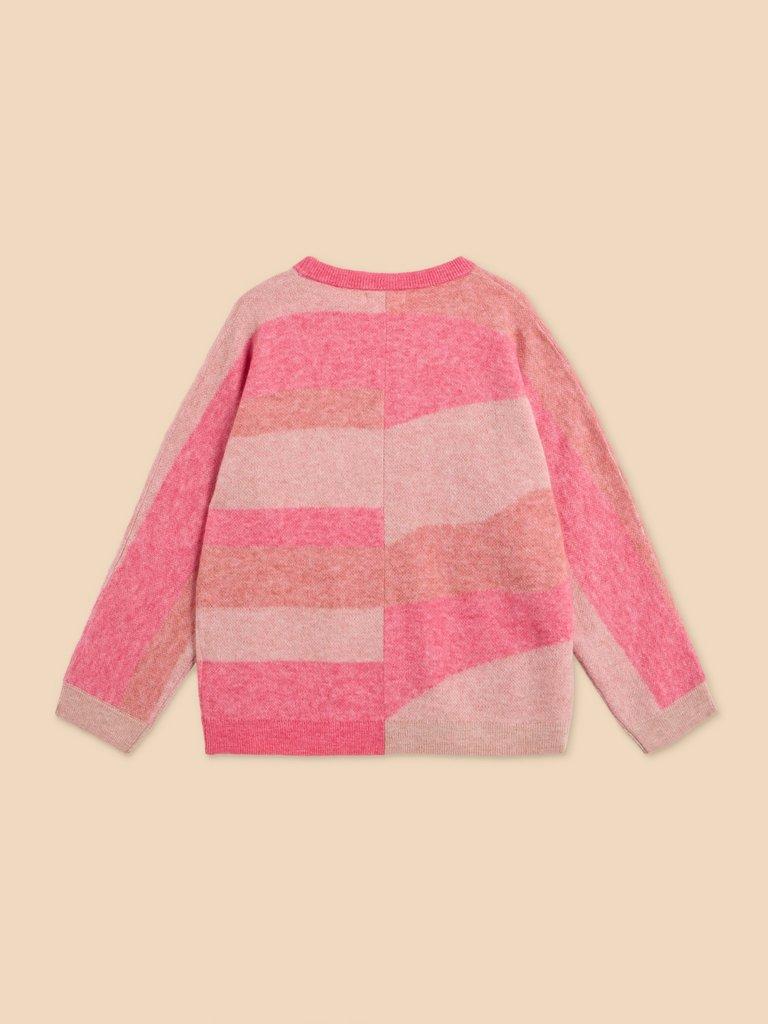 COLOURBLOCK DOLLY JUMPER in PINK MLT - FLAT BACK