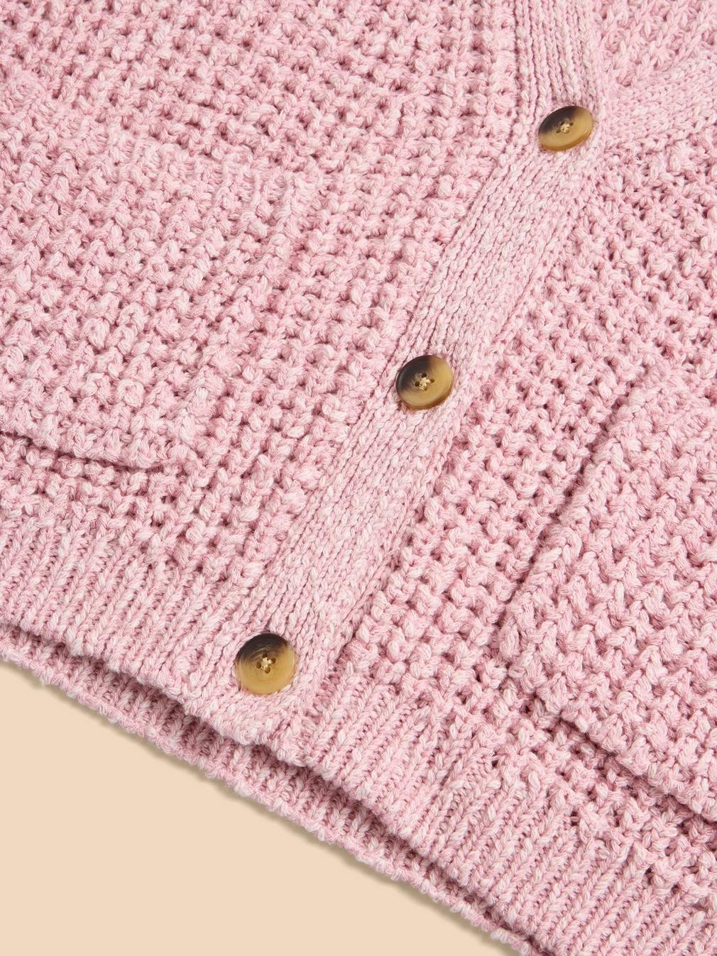 SESSI CARDI in DUS PINK - FLAT DETAIL