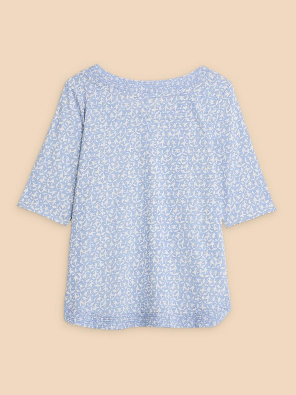 WEAVER JERSEY TOP in BLUE PR - FLAT BACK