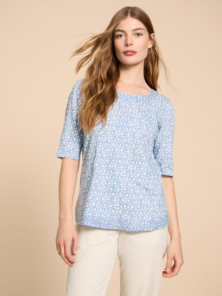 WEAVER JERSEY TOP in BLUE PR - LIFESTYLE