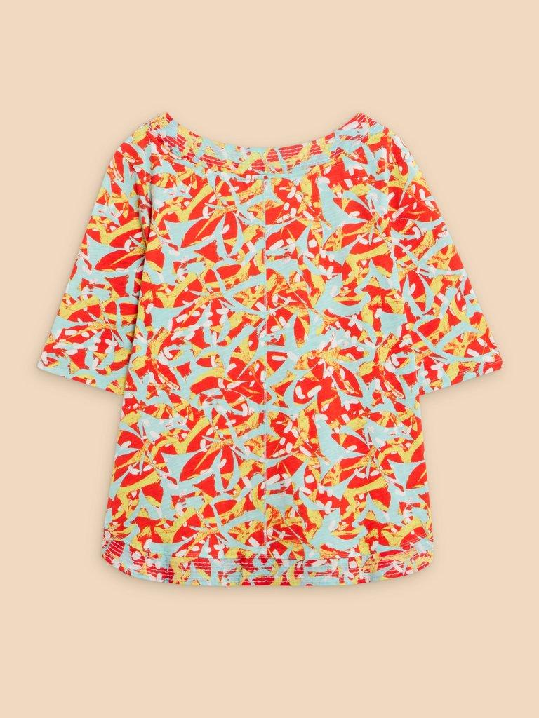 WEAVER JERSEY TOP in ORANGE PR - FLAT BACK