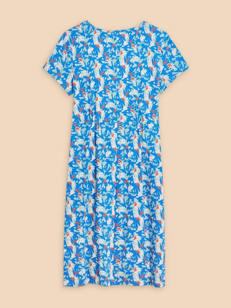 Tallie Eco Vero Jersey Dress in TEAL PR - FLAT BACK