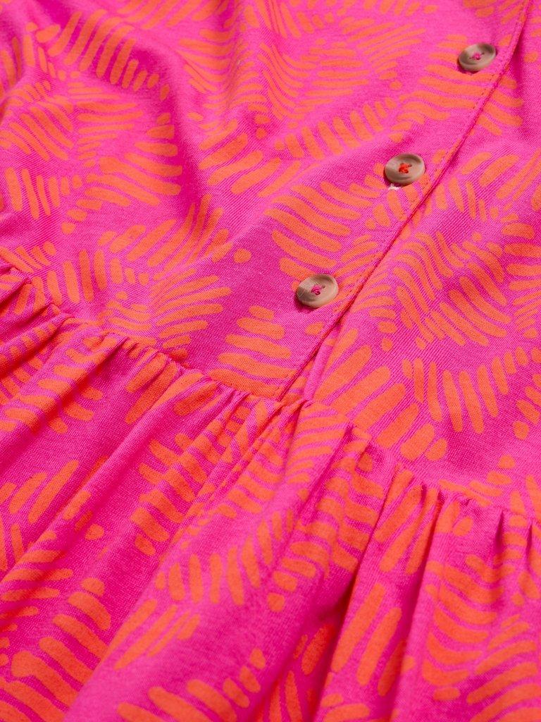 Naya Jersey Printed Tiered Dress in ORANGE PR - FLAT DETAIL