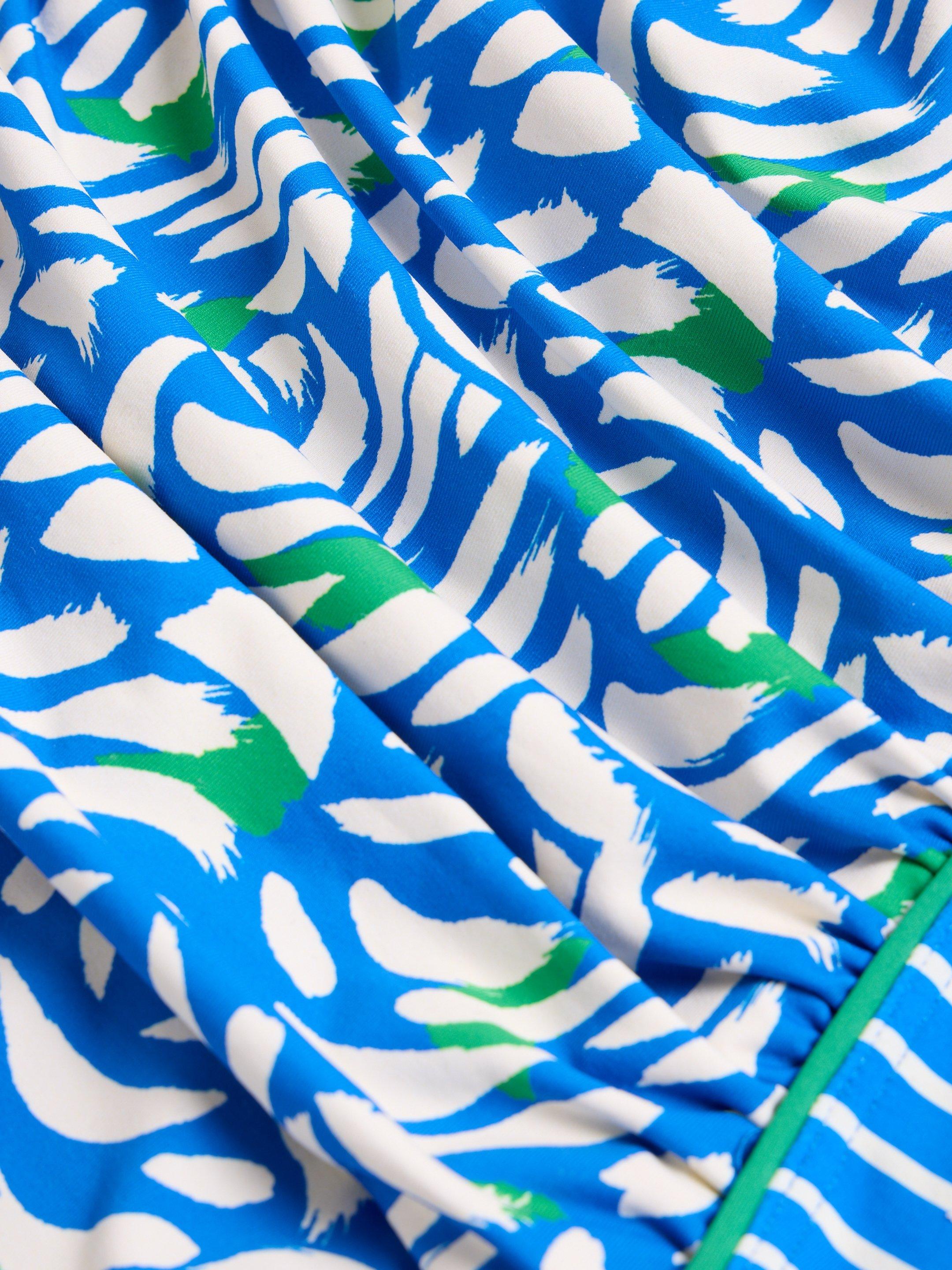Splash Printed Tummy Control Swimsuit  in BLUE MLT - FLAT DETAIL