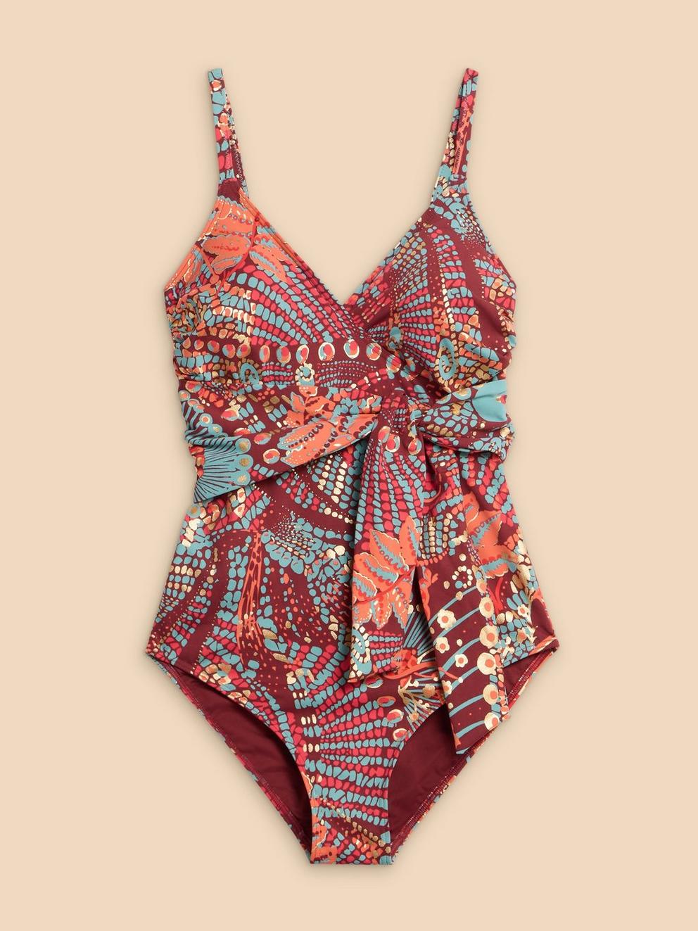 Tabitha Tummy Control Swimsuit in RED PR - FLAT FRONT