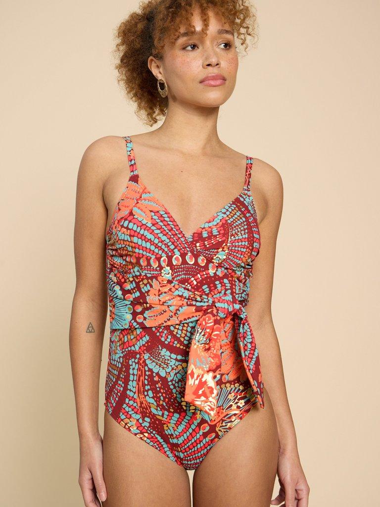 Tabitha Control Swimsuit in RED PR - LIFESTYLE