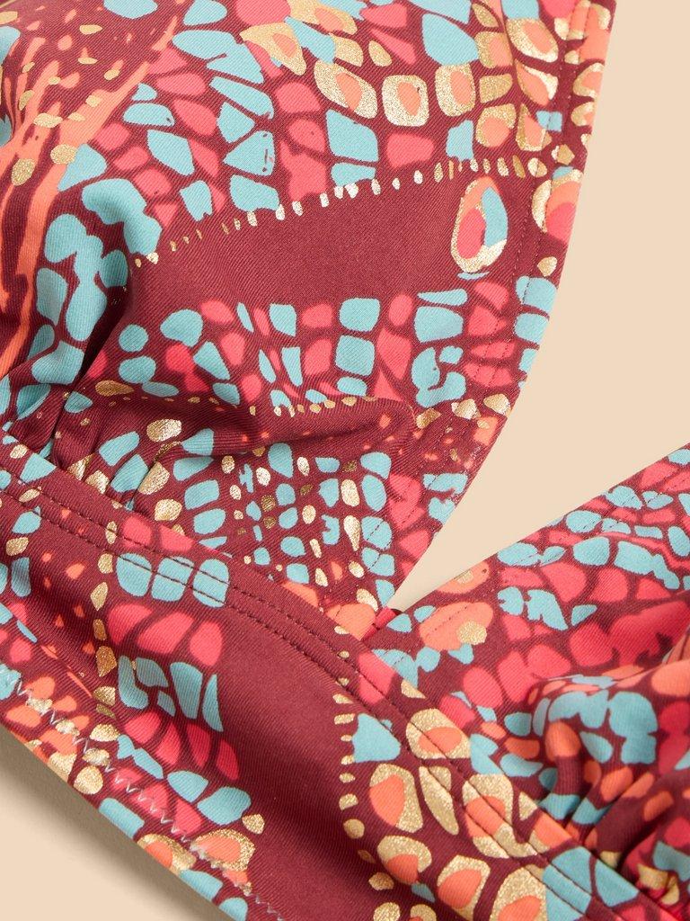 Tabitha Bikini Top in RED PR - FLAT DETAIL