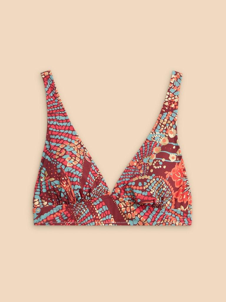 Tabitha Bikini Top in RED PR - FLAT FRONT