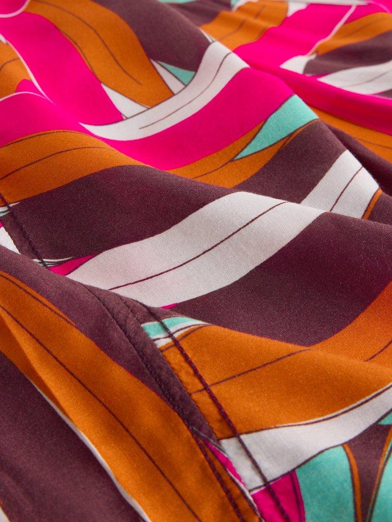 Cleo Printed Kimono in PINK PR - FLAT DETAIL