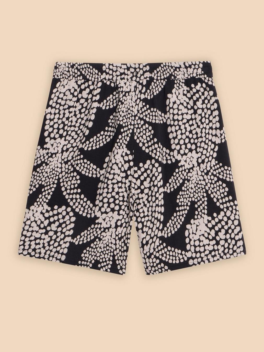 Bella Short in BLK MLT - FLAT BACK