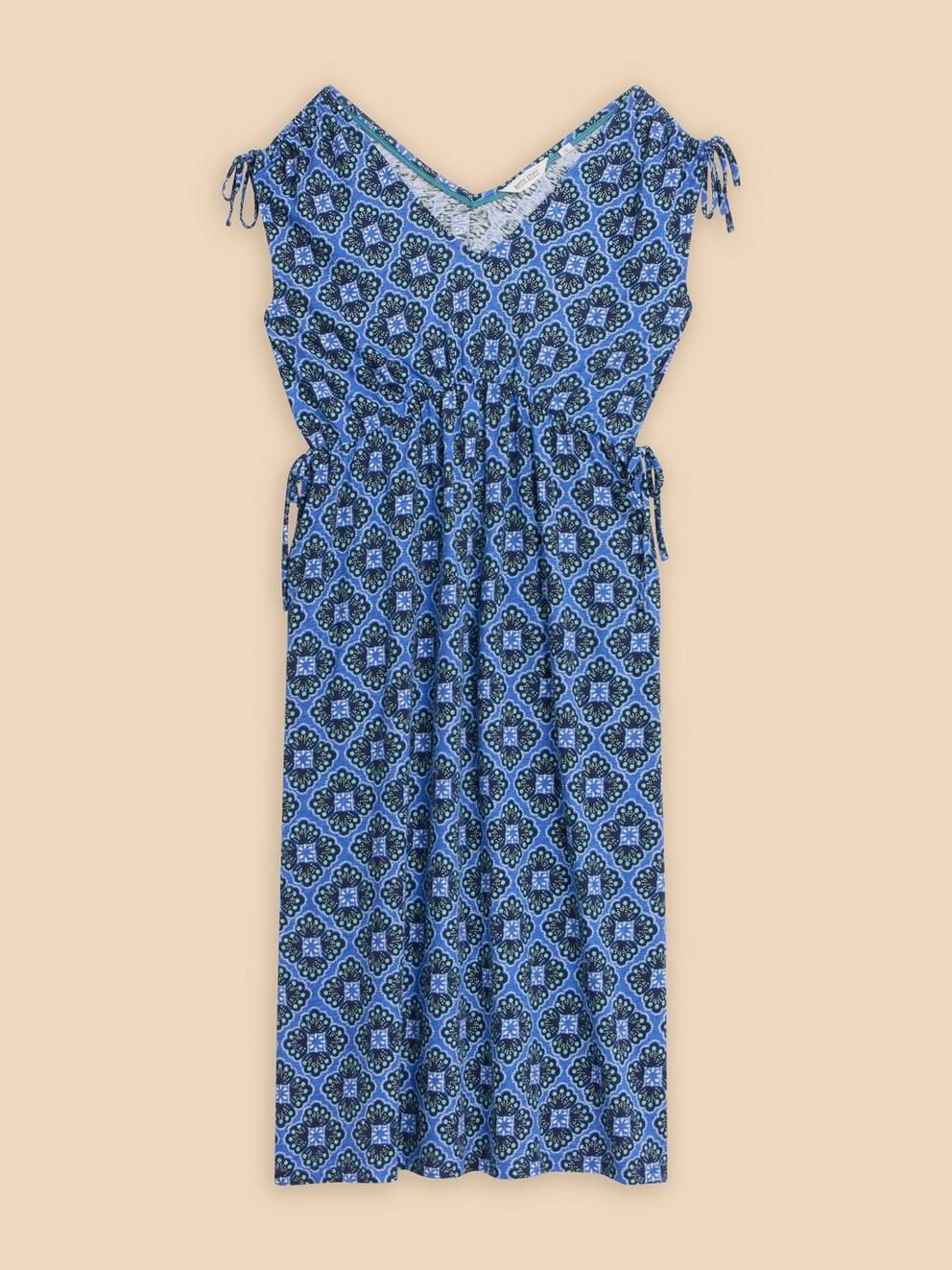 Freya Jersey Beach Dress in BLUE PR - FLAT FRONT