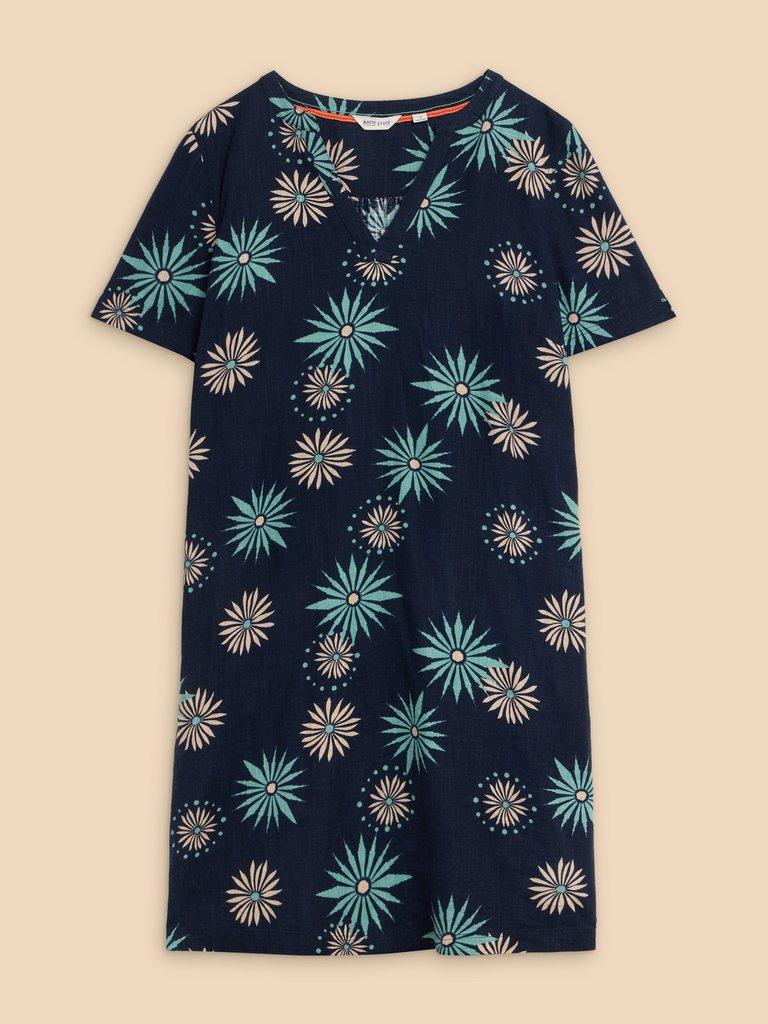 Lydia Shift Dress in NAVY PR - FLAT FRONT