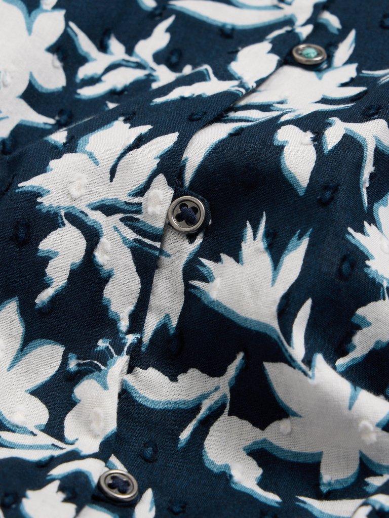 Rae Organic Cotton Vest in NAVY PR - FLAT DETAIL